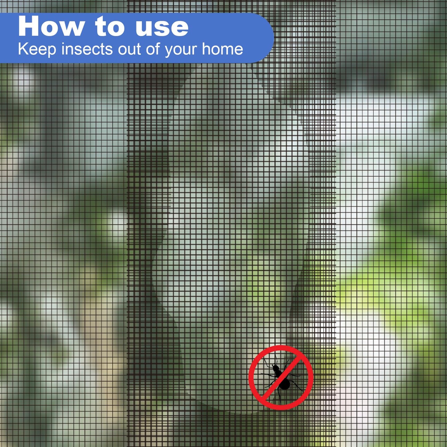 CroBlissful Extra Wide 5 inch x 20 ft Window Screen Tape Mesh Repair Strong Adhesive Waterproof Fiberglass Screen Repair Kit Patch for Window Door Tears Holes(Black)