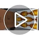Taganov Amber Wine Glass Set of 6 - Vintage 10 oz Goblets for Wedding & Party