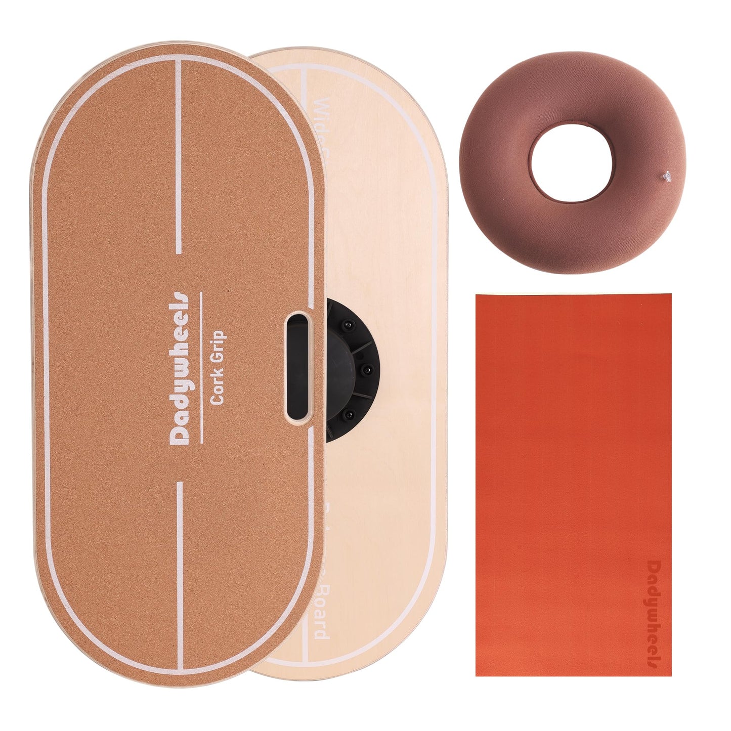 Standing Desk Balance Board - Lightweight & Portable 28"x13" Wobble Board for Active Standing, Improving Balance & Core Strength at Office or Home