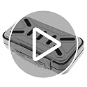 Fishing Tackle Storage Box - Double Sided Waterproof with 16 Compartments - Gray