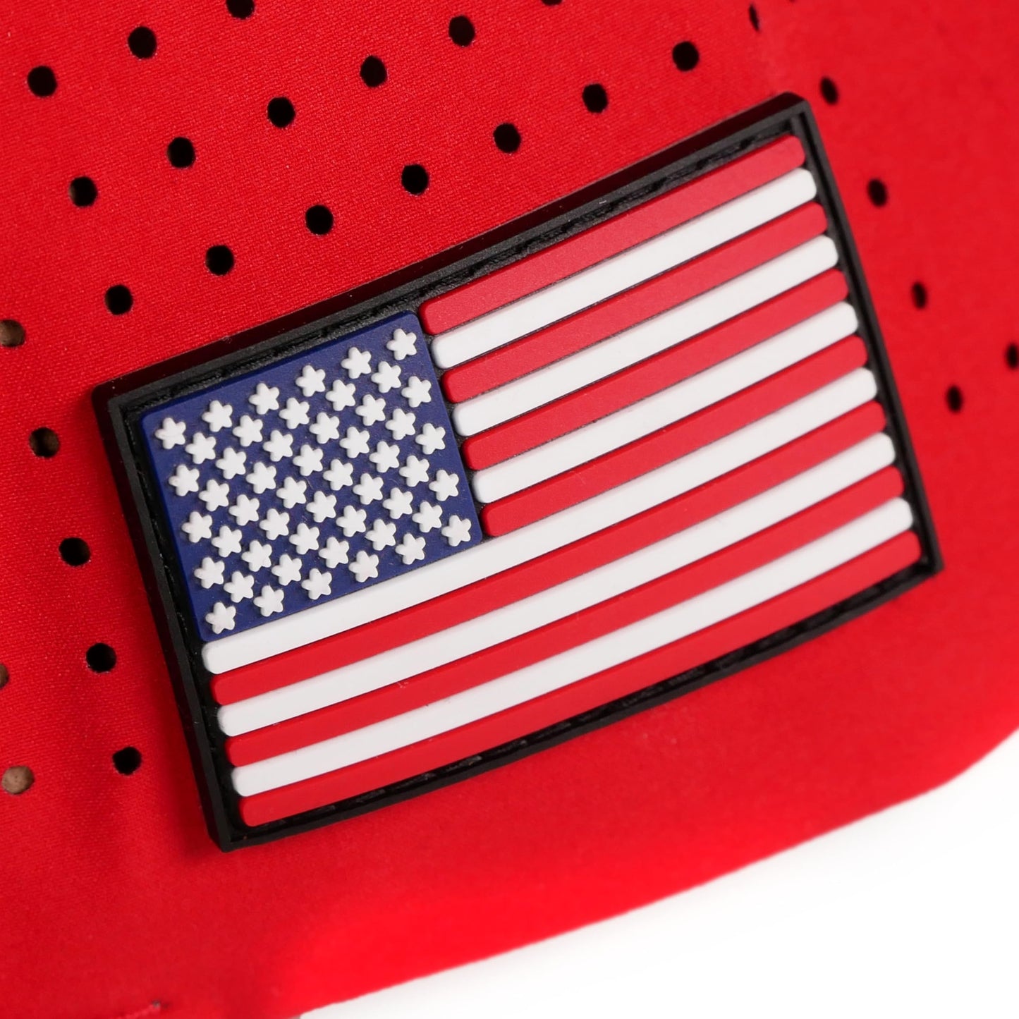 wolph American Golf Hat – Funny Golf Snapback Cap – Rope Golf Hat – Adjustable & Breathable – Funny Golf Gift for Men and Women. Red