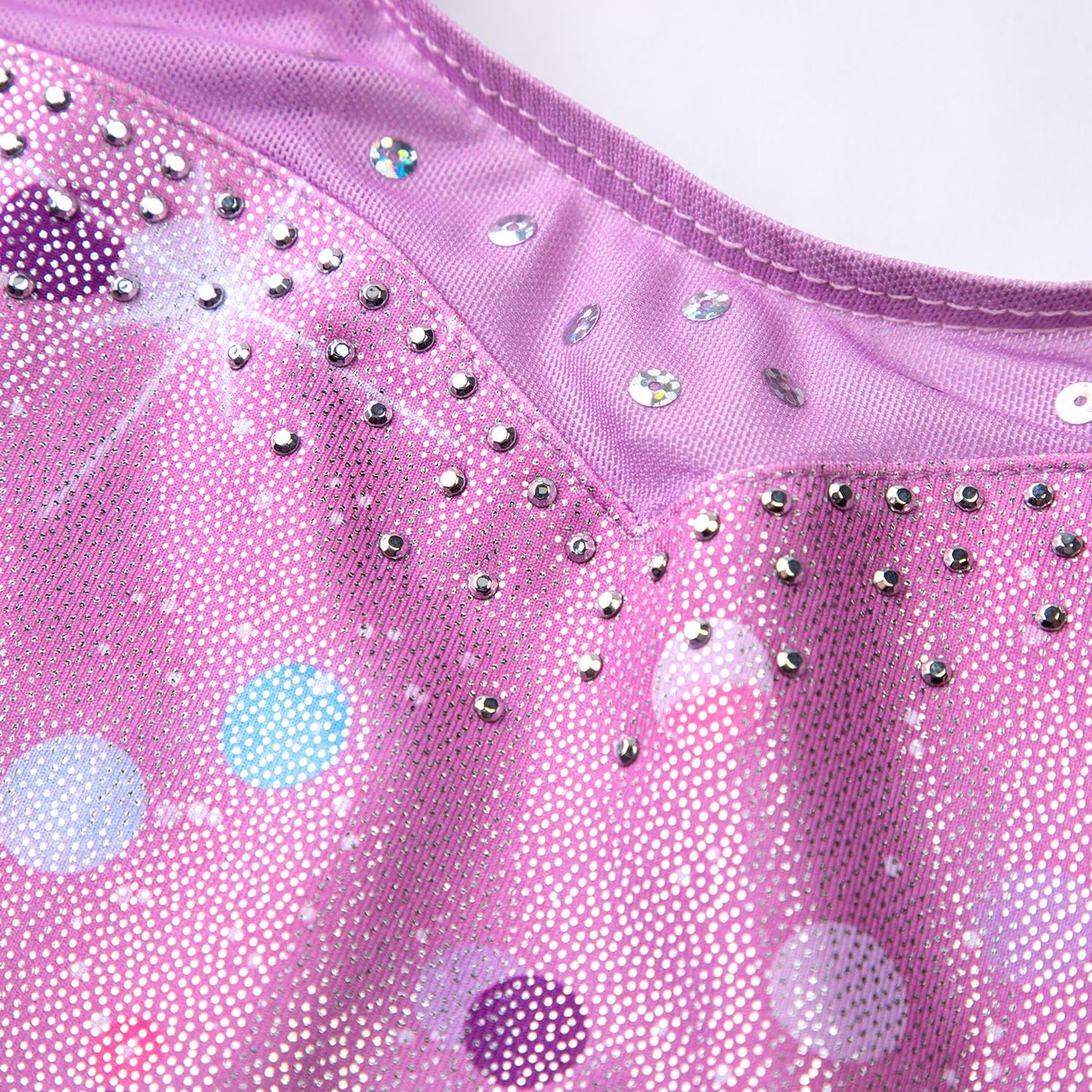 HOZIY Gymnastics Leotards for Girls Toddlers 2t 3t Purple Sequins Diamond Rhinestones Mesh Strap Tumbling Outfits Dance Clothes Apparel Sparkly