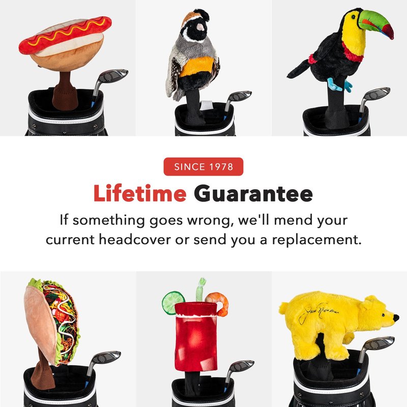 Daphne's Headcovers Hotdog Driver Headcover | Funny Golf Club Covers | Golf Head Covers for Drivers | Stylish Golf Club Head Covers | Golf Driver Covers | Men’s & Women’s Driver Headcover
