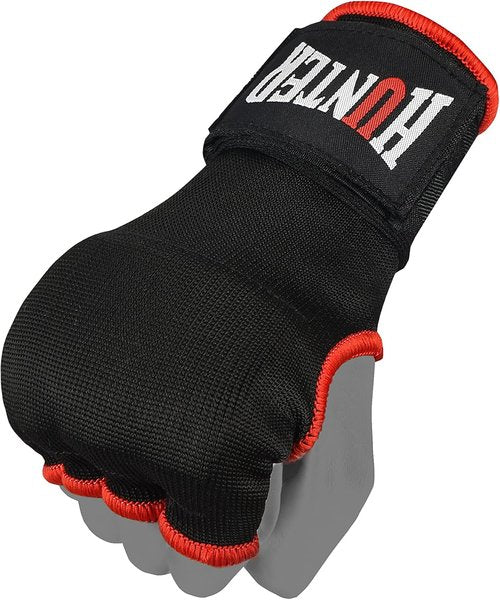 HUNTER Gel Padded Inner Gloves - Quick Elastic Hand Wraps for Boxing & MMA | Unisex Knuckle Protector (Pair)