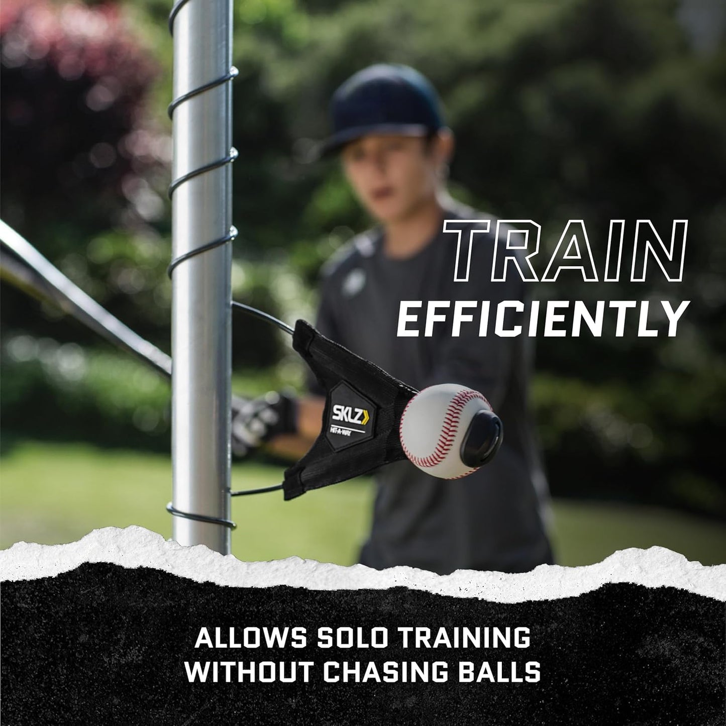 SKLZ Hit-A-Way Batting Trainer - Improve Baseball & Softball Swing Technique | Adjustable Design