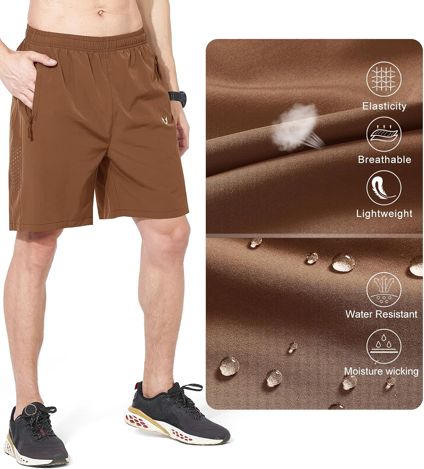 NORTHYARD Men's Athletic Running Shorts - Quick Dry Lightweight Gym & Sports Shorts | 5"/7"/9" Options