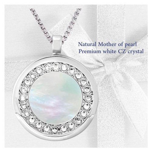 E TRUEE Golf Ball Marker Necklace, Pearl Crystal Ball Marker, Golf accessories,Golf gifts, Golf Ball Markers for Women