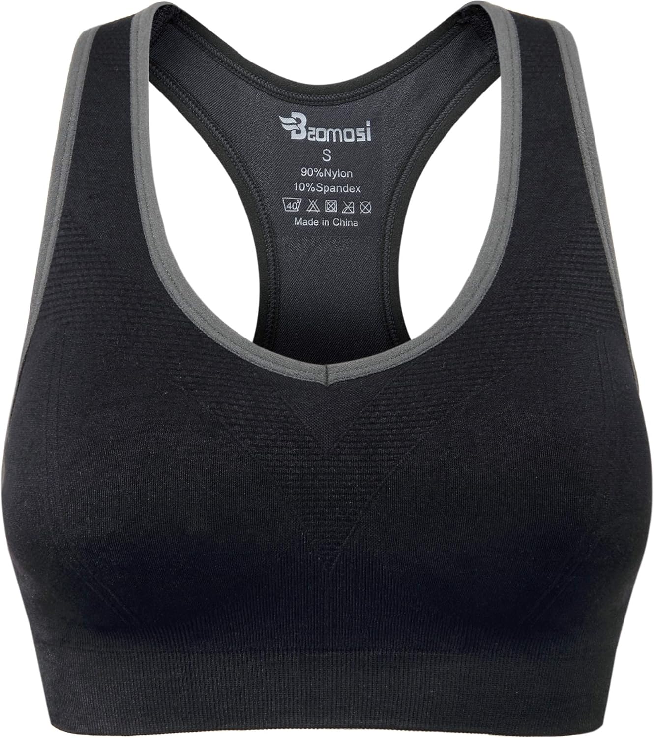 Skiennix Women's High Impact Seamless Racerback Sports Bra - Ideal for Yoga & Gym Workouts
