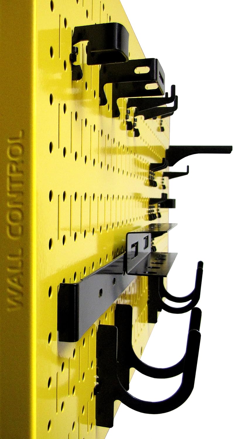 Galvanized Steel Pegboard Rack - 2 Pack 32” x 16” Metallic Tool Storage Panels