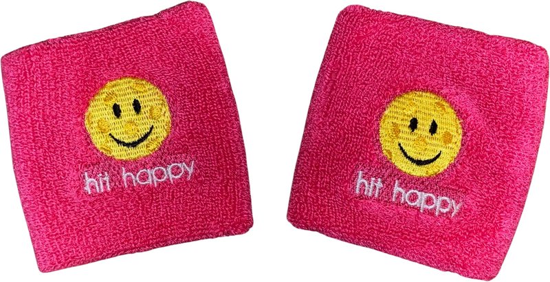 Pickleball Wristbands - Hit Happy (Pink)
