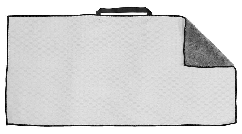 Devant Sport Towels The Rival Performance Golf Towel, White/Gray