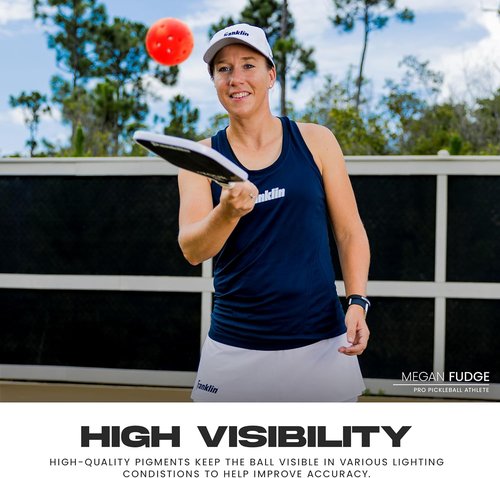 Franklin Sports X-40 Outdoor Pickleballs - Official USA Pickleball Tournament Balls | Regulation Size