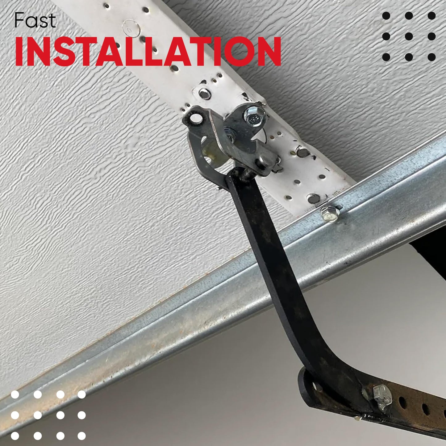 41A5047 Door Bracket for Garage Door Openers, Compatible with Chamberlain, Craftsman, LiftMaster Models, Pin, Clip & 4 Fasteners Included