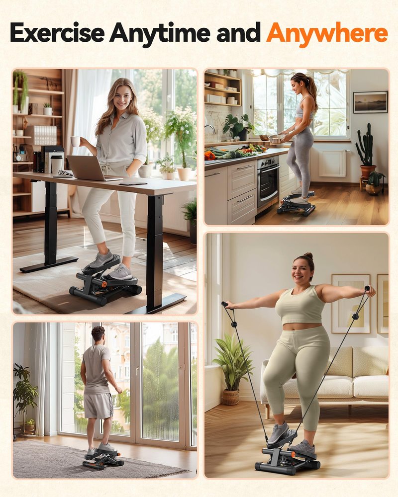 Niceday Stepper Exercise Equipment with Resistance Bands