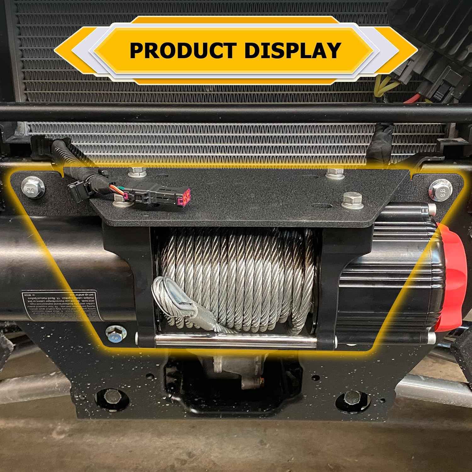 Polaris Ranger Winch Mount Bracket Plate for 1000, 900, 570 XP & PRO XD Crew (2013-2025)