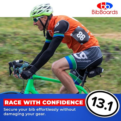 bibSNAPS Race Bib Clips - Lightweight Safety Lock Fasteners for Secure Running & Cycling - Reusable & Fabric-Friendly
