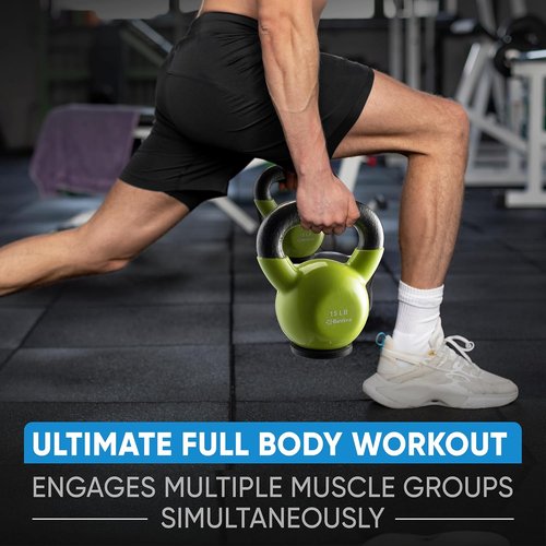 Kettlebell Sets | Professional Grade Cast Iron Strength Training for Home Workouts - Durable & Safe Design