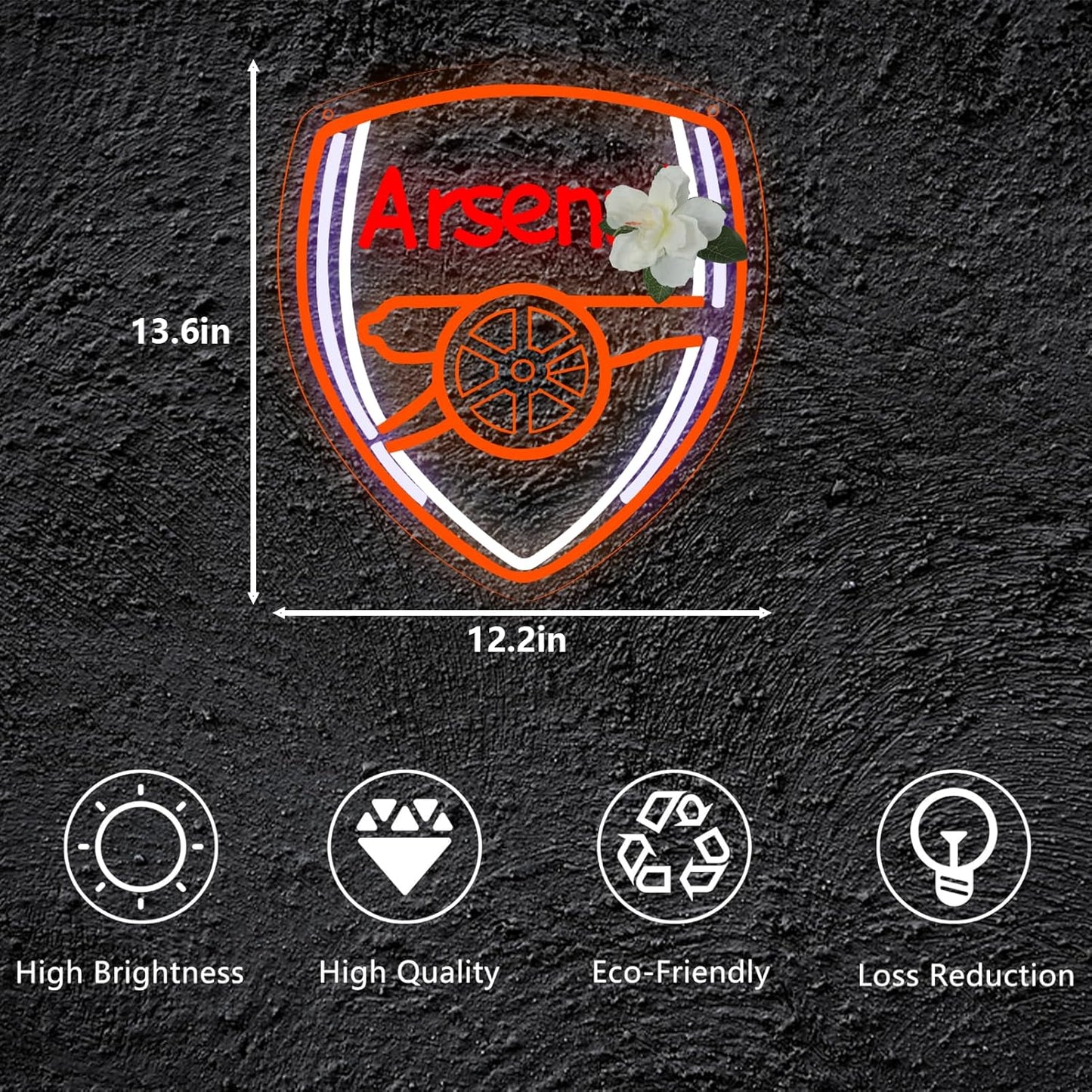 New York Yankees Neon Wall Sign - LED Baseball Team Decor for Man Cave & Bedroom, 13x15 Inch, Perfect Birthday & Christmas Gift