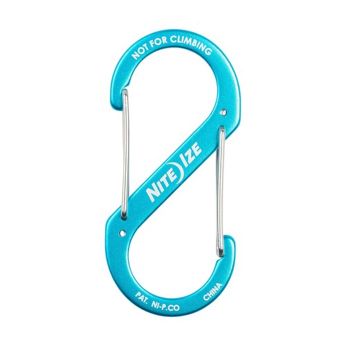 Nite IZE SBA4-03-R6 S-Biner Carabiner, Size #4, Blue