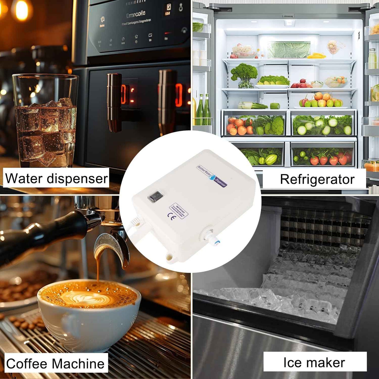 Electric Water Dispenser Pump for 5 Gallon Bottles - Quiet 110V Water Pump for Kitchen & Refrigerator