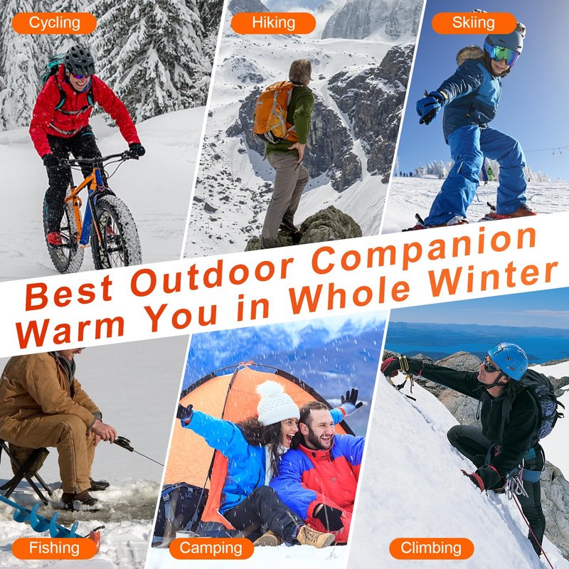 Heated Socks for Men Women APP Control Electric Heating Socks 8000mAh Rechargeable Battery Heate Thermal Socks for Winter Camping Fishing Cycling Skiing Hunting Hiking Black 2 Pair