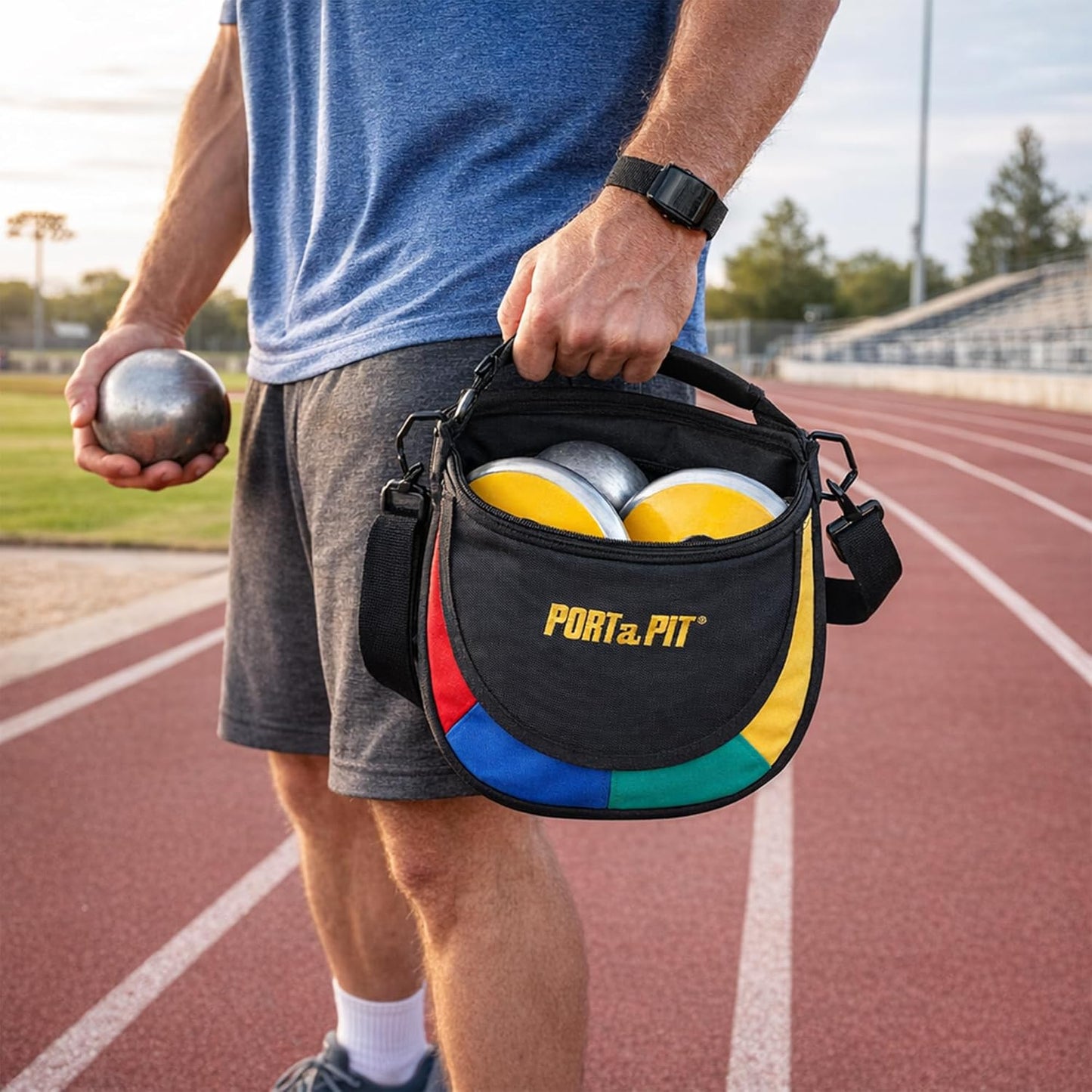 Port A Pit - Shot And Discus Carrier | Durable Sports Equipment for Easy Transport