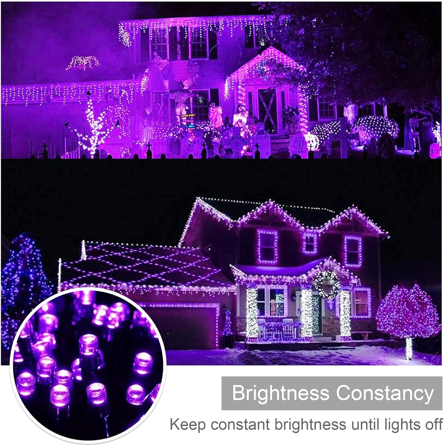 500 LED Christmas String Lights - 164 FT Waterproof RGB Fairy Lights with Remote & Timer for Indoor/Outdoor Holiday Decor