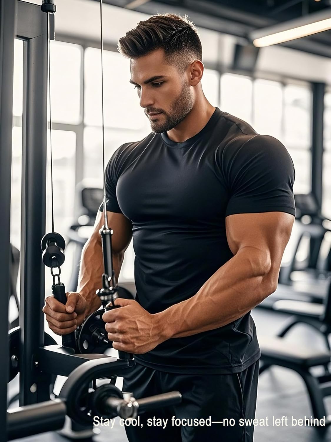 Skiennix Men's Short Sleeve Quick-Dry Athletic T-Shirt - Perfect for Running & Gym Workouts