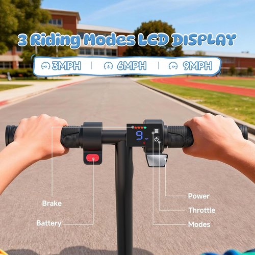 Aovowheel Electric Scooter - Powerful 250W-500W Motor, 16-24 MPH Speed, Long Range 15-60 Miles | 6.5''/8.5''/10''/14'' Tires