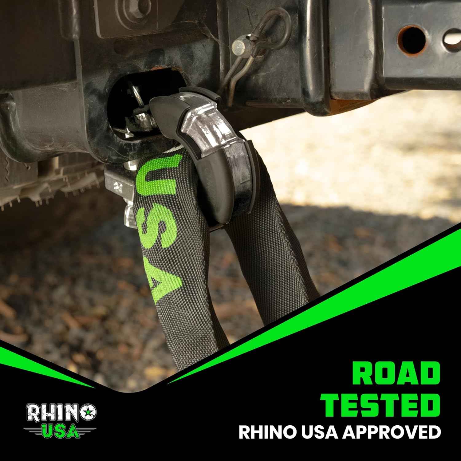 Heavy-Duty Rhino USA Super D Ring Shackles 2-Pack - 70,548lb Break Strength for Towing & Off-Road Recovery (Red)