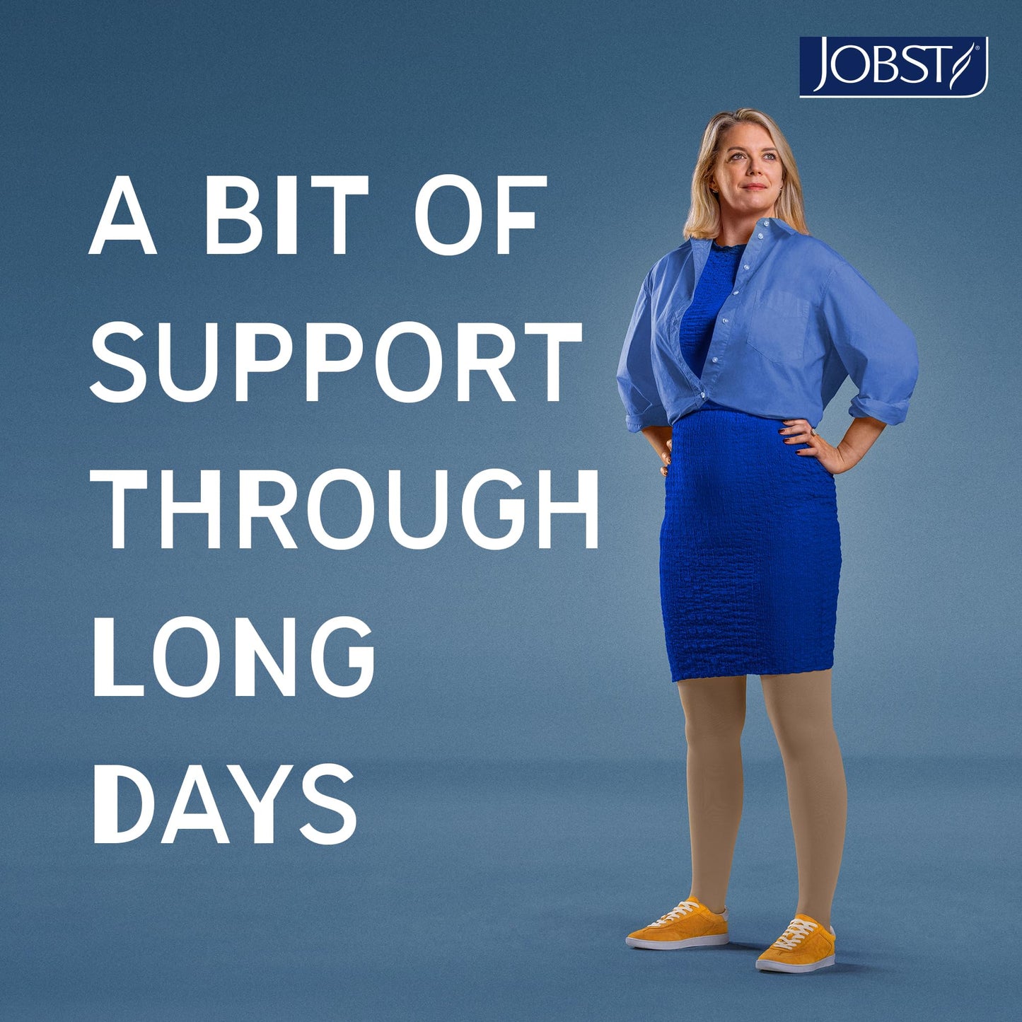 JOBST Relief Thigh High Graduated Compression Stockings 15-20mmHg - Comfortable Unisex Design with Silicone Dot Band - Open Toe, Beige, Medium
