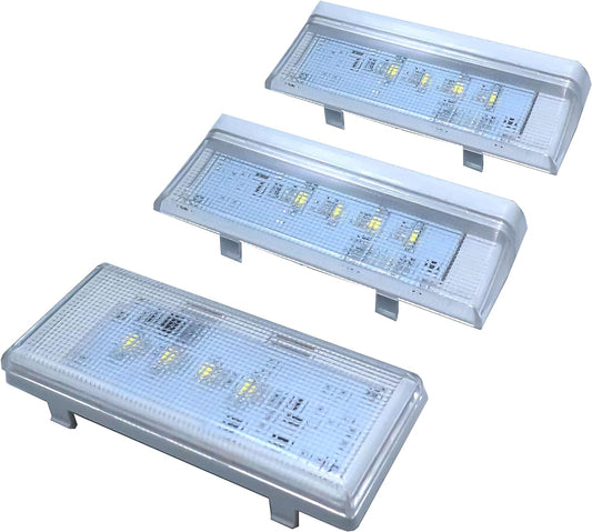 Whirlpool LED Light Set - 2 Pcs W10515057 & 1 Pc W10515058 for Refrigerators