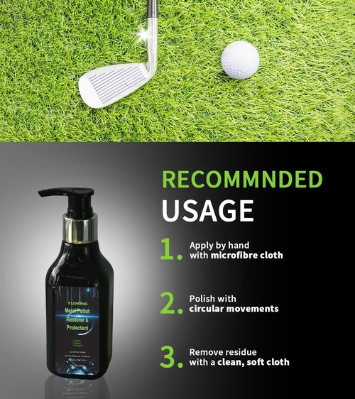 YIZHONG Golf Club Cleaner Kit Golf Club Polishing Kit Various Metal Cleaning and Polishing Pastes
