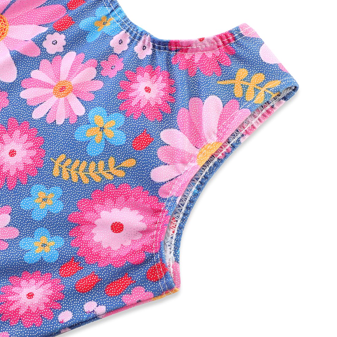 HOZIY Gymnastics Leotards for Toddler Girls 1t 2t Blue Flower Floral Tumbling Outfits Biketard Dance Clothes Clothing Toddlers Sparkle Sparkly Glitter Kids
