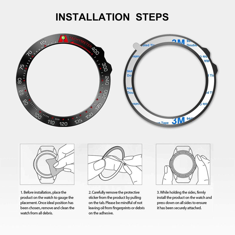Baihui Titanium Metal Bezel Ring Compatiable with Fenix 5X Plus Bezel Ring Adhesive Cover Anti Scratch & Collision Protector for Men (Titanium- Not Fit Fenix 5 / 5X)