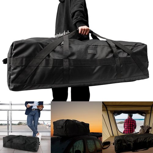 Fitdom 106L Heavy Duty Extra Large Duffle Bag - Durable, Water Resistant, Perfect for Camping & Sports Equipment
