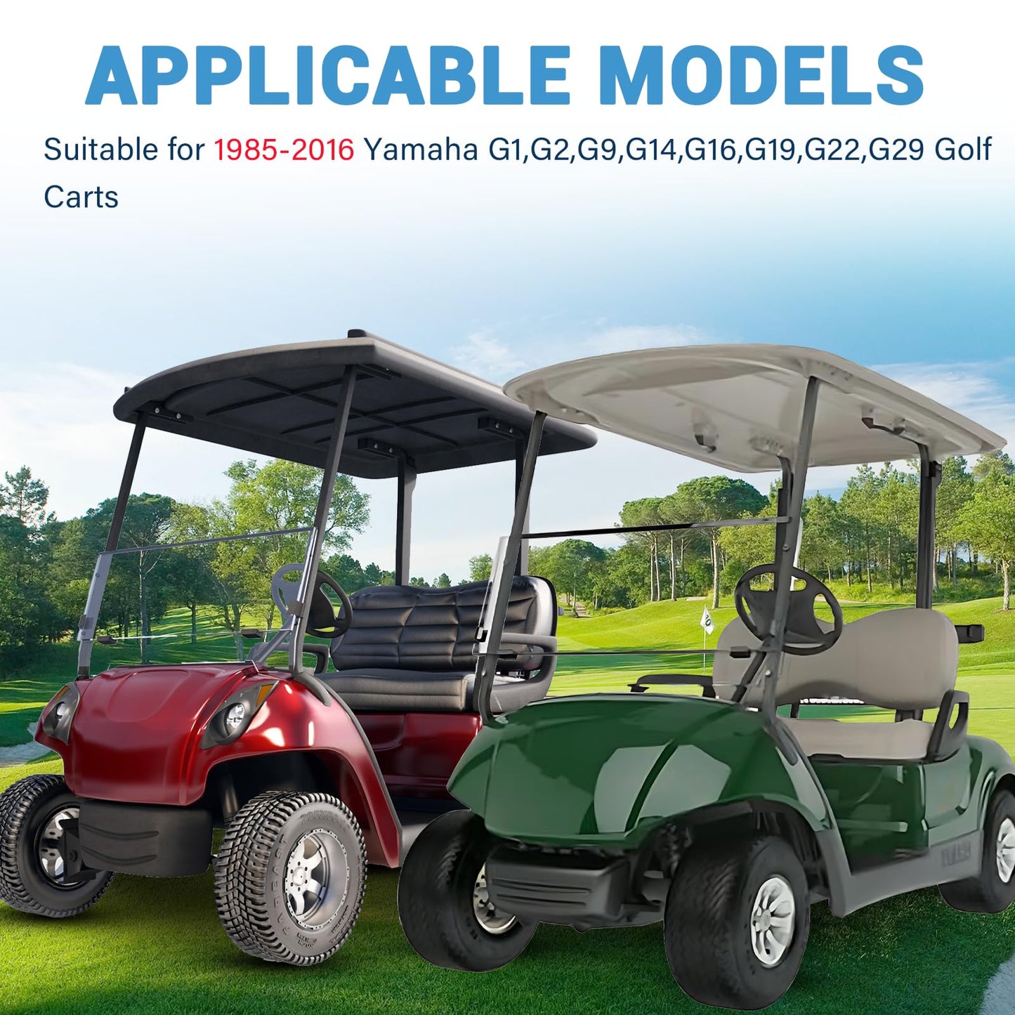 CartClan Golf Cart Bag Rack Strap Buckle, Suitable for Yamaha G1,G2,G9,G14,G16,G19,G22,G29 1985 to 2016 JN6-K8380-00(2 Packs)