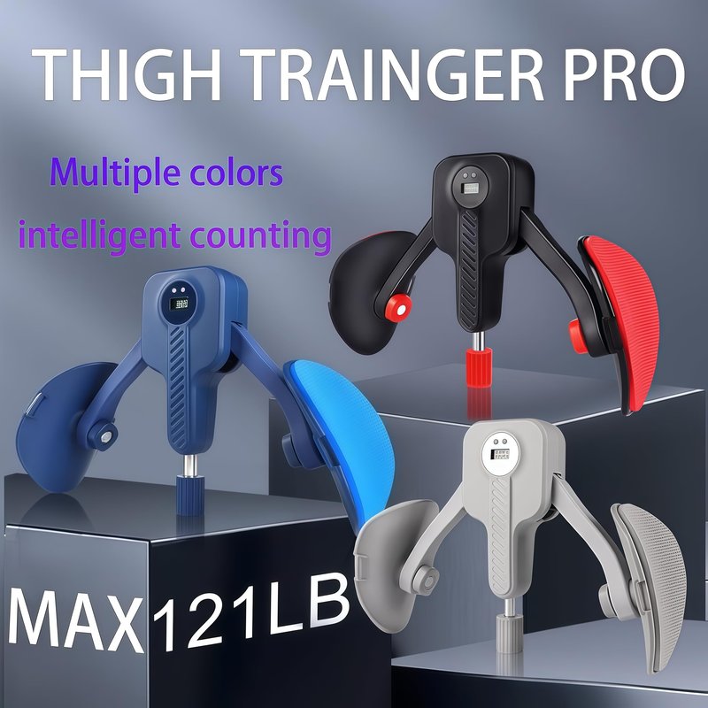 FJFQXY Kegel Exercise Thigh Trainer Adjustable Resistance 0-110 lbs, Pelvic Floor Exercise Devices with Leg Straps,Inner Thigh Exerciser for Women Men