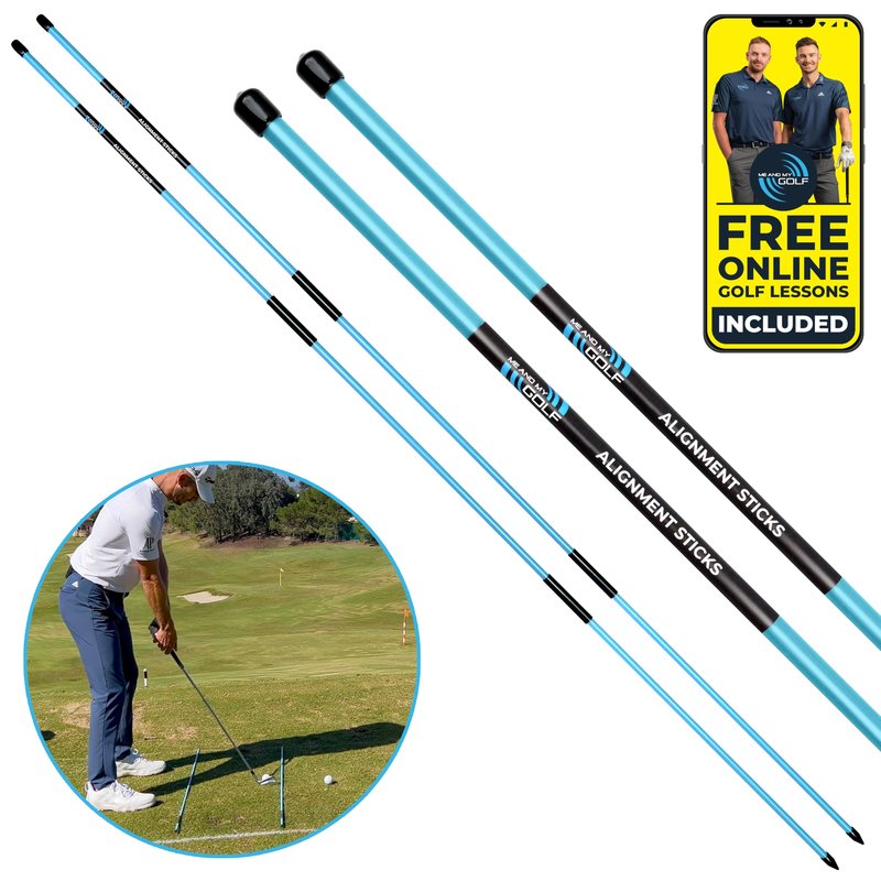 ME AND MY GOLF Alignment Training Sticks - Includes Instructional Training Videos