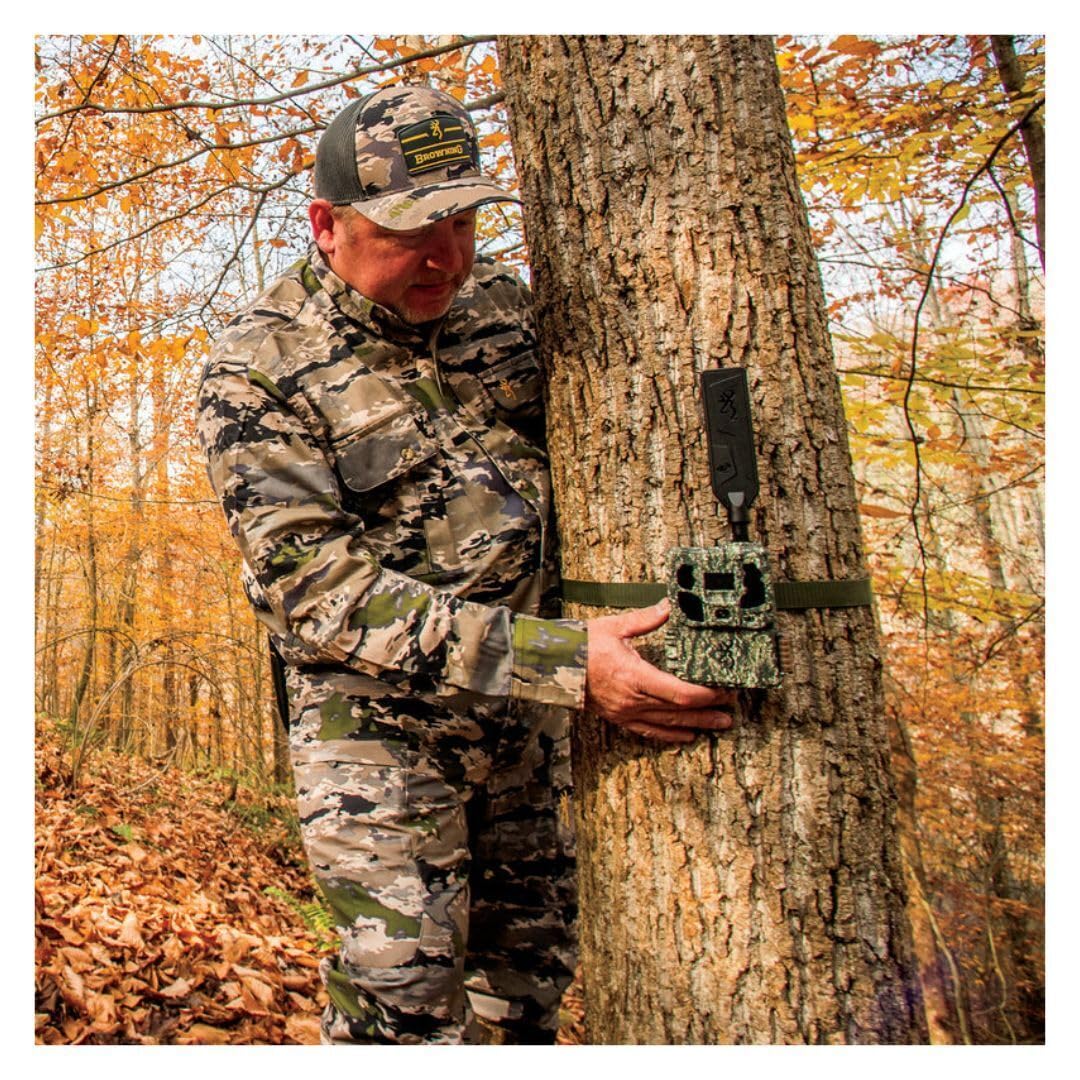 Browning Trail Cameras Defender Pro Scout Max HD 24MP Dual SIM Cellular Trail Camera - Ultra High Gain Antenna, Smart Infrared Video, 100' Detection Range & Smartphone App Compatibility