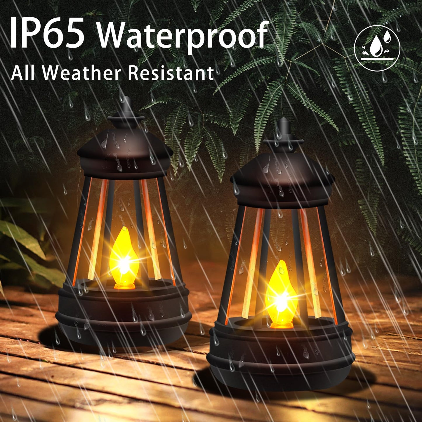 Mini Solar Lantern Lights Replacement for Outdoor Statue, Small Hanging Lantern Replacement, Waterproof Garden Decor Outdoor Lighting Decorative Lights for Yard Patio Lighting, Warm White, 1 Pack