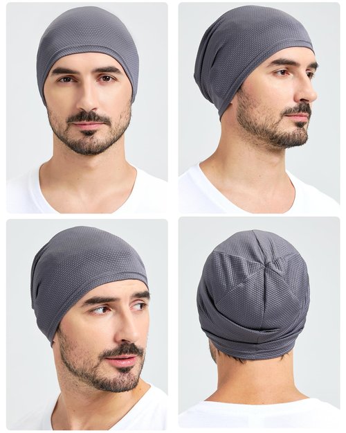 choshion Cooling Skull Caps for Men Women-Thin Breathable Mesh Beanie for Men Running Skull Cap for Cycling Gym & Outdoor Sports