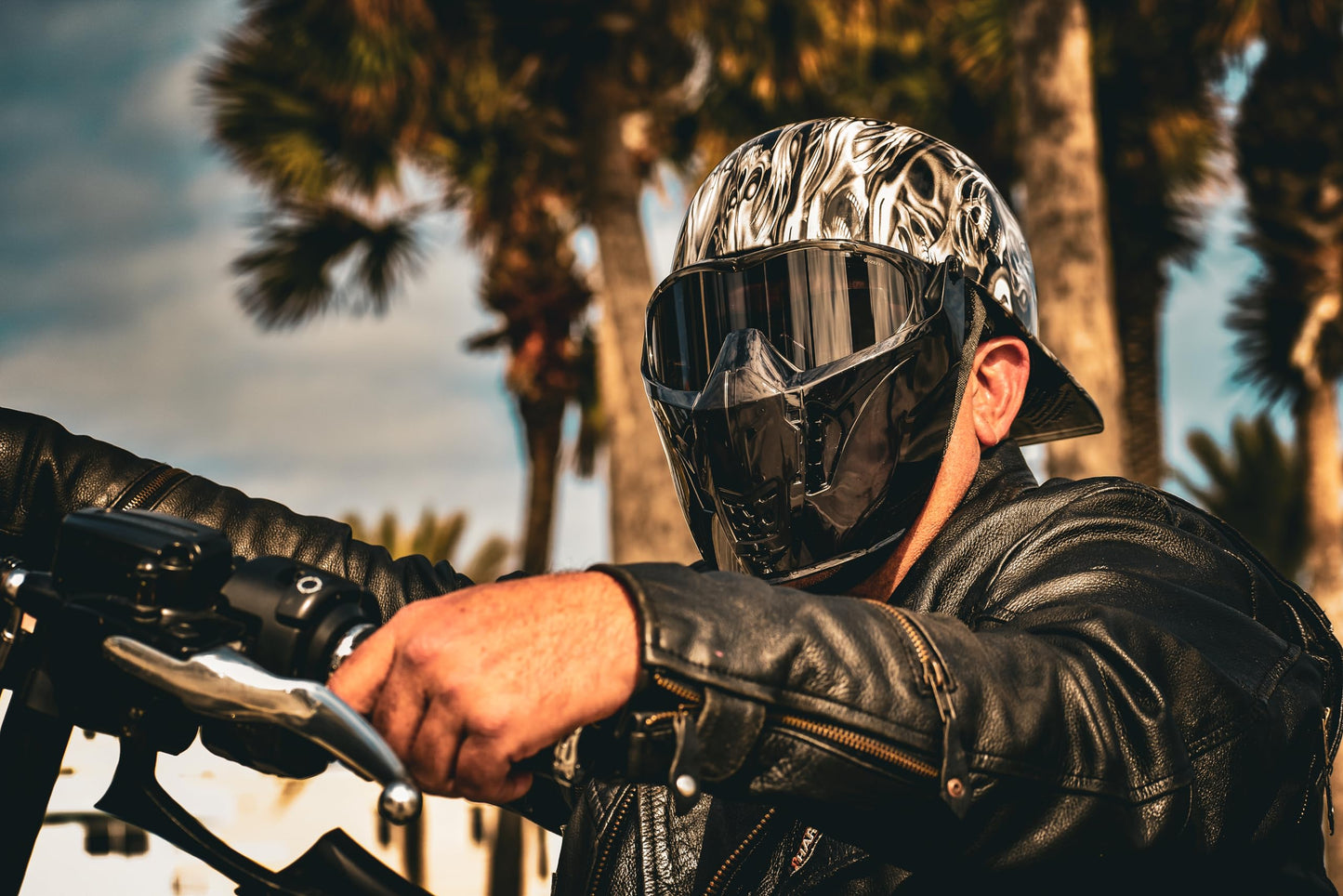Global Vision Maskot Padded Motorcycle Goggles with Removable Mask ANSI Z87.1 Safety Goggles for Men or Women Black Frame Smoke Antifog Lens