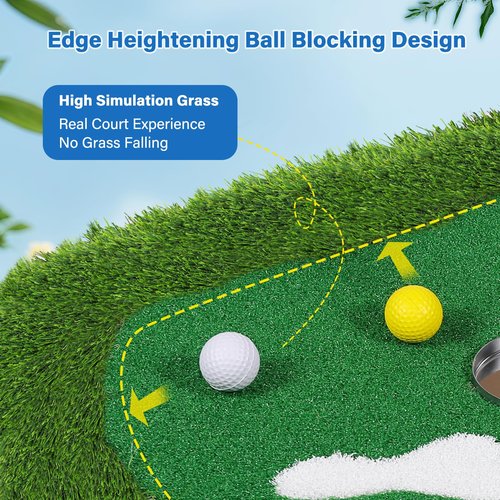 Floating Golf Green for Pool Large Size 47" x 24" Floating Putting Green for Pool Designed for Golfers to Competitive Play and Skill Practice in The Pool or Backyard