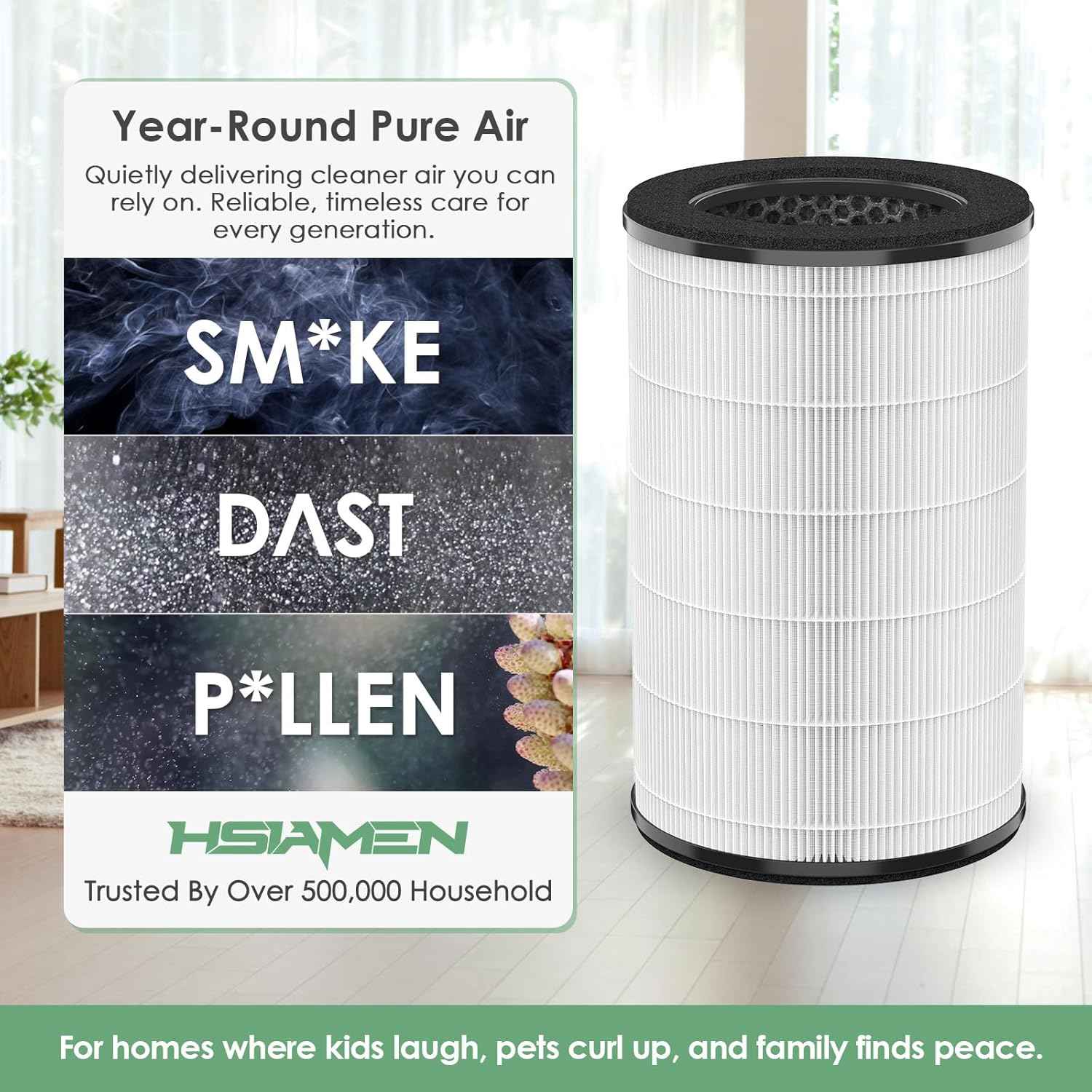 HoMedics AP-T45 & AP-T40 Replacement Filter - H13 True HEPA 2-Pack for TotalClean Air Purifiers