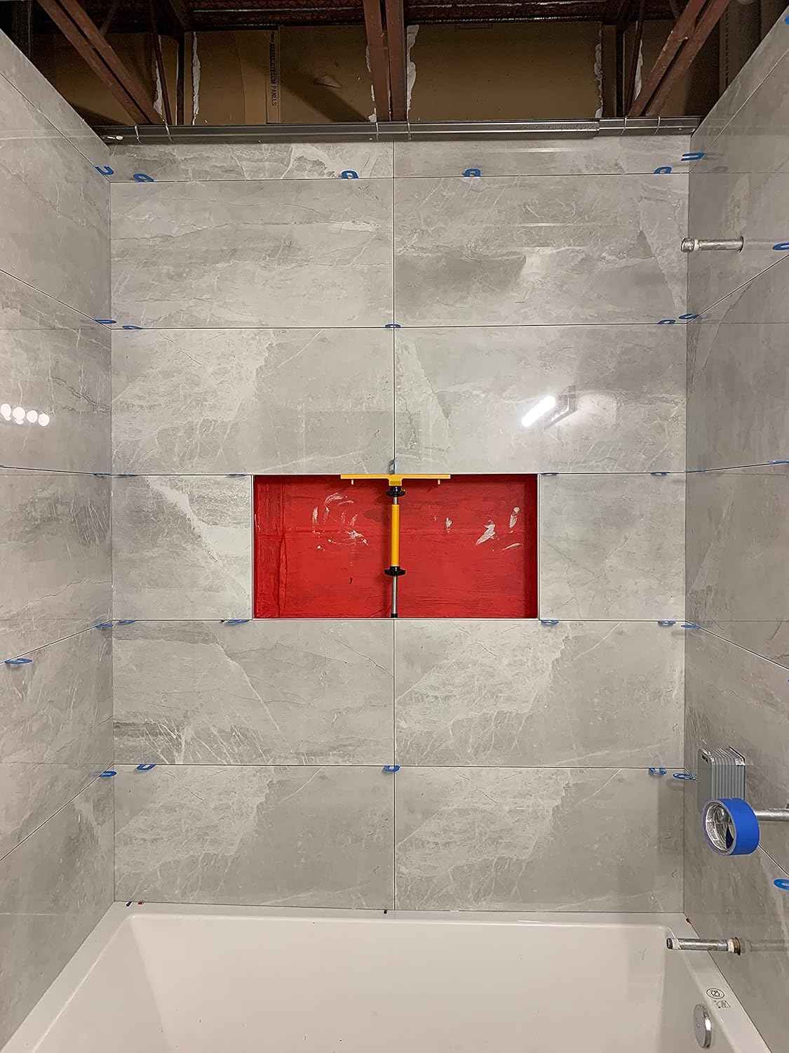 Planum Tile Niche Supporter Kit – Aluminum Shower Niche Tiling Tool for Ceramic & Porcelain Shelves