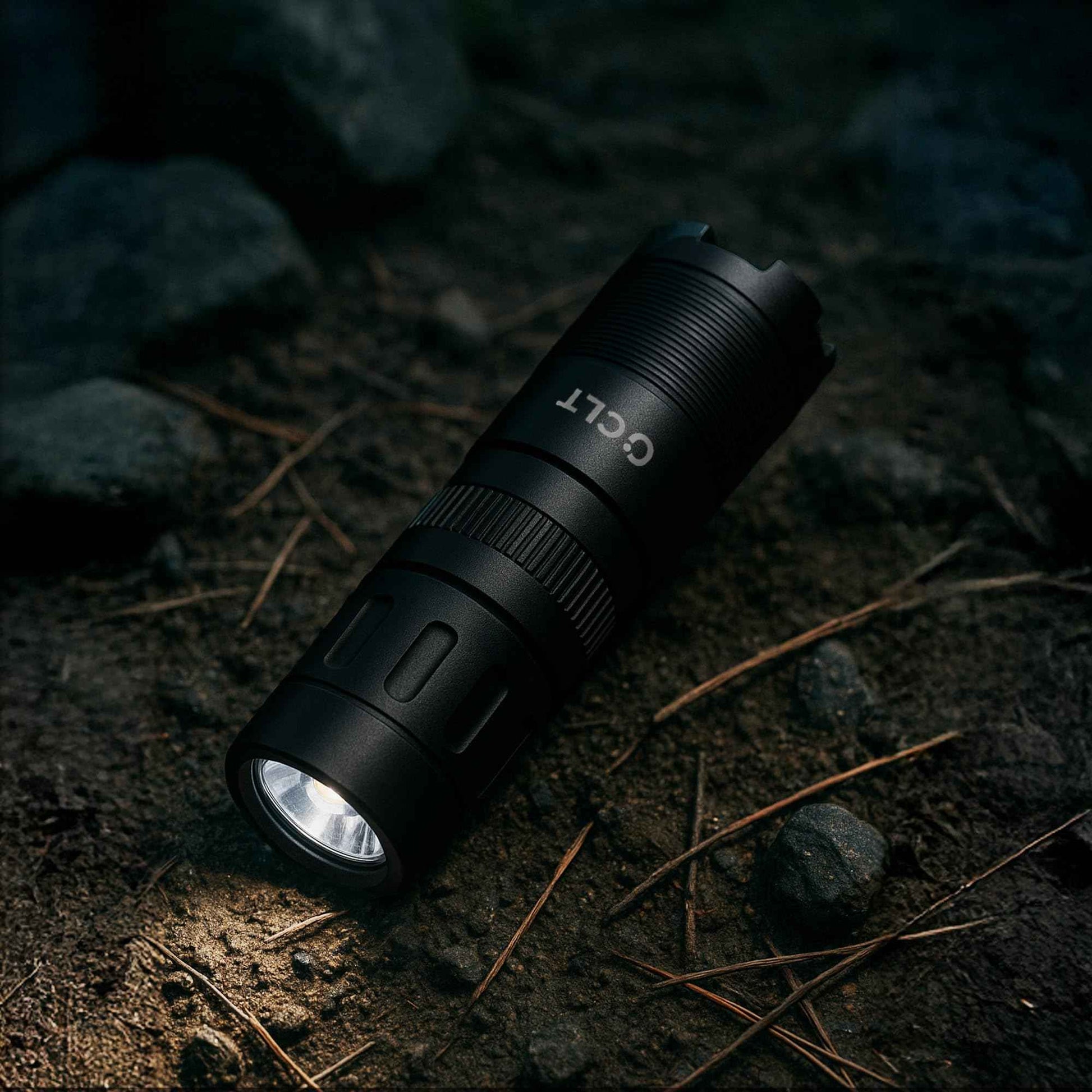 CLT Mini EDC Rechargeable Flashlight Magnetic Keychain, Snap on/off, 105 Lumen, Portable and Compact LED Keychain Flashlights - Durable Built-in Battery Ideal for Everyday Carry - Black