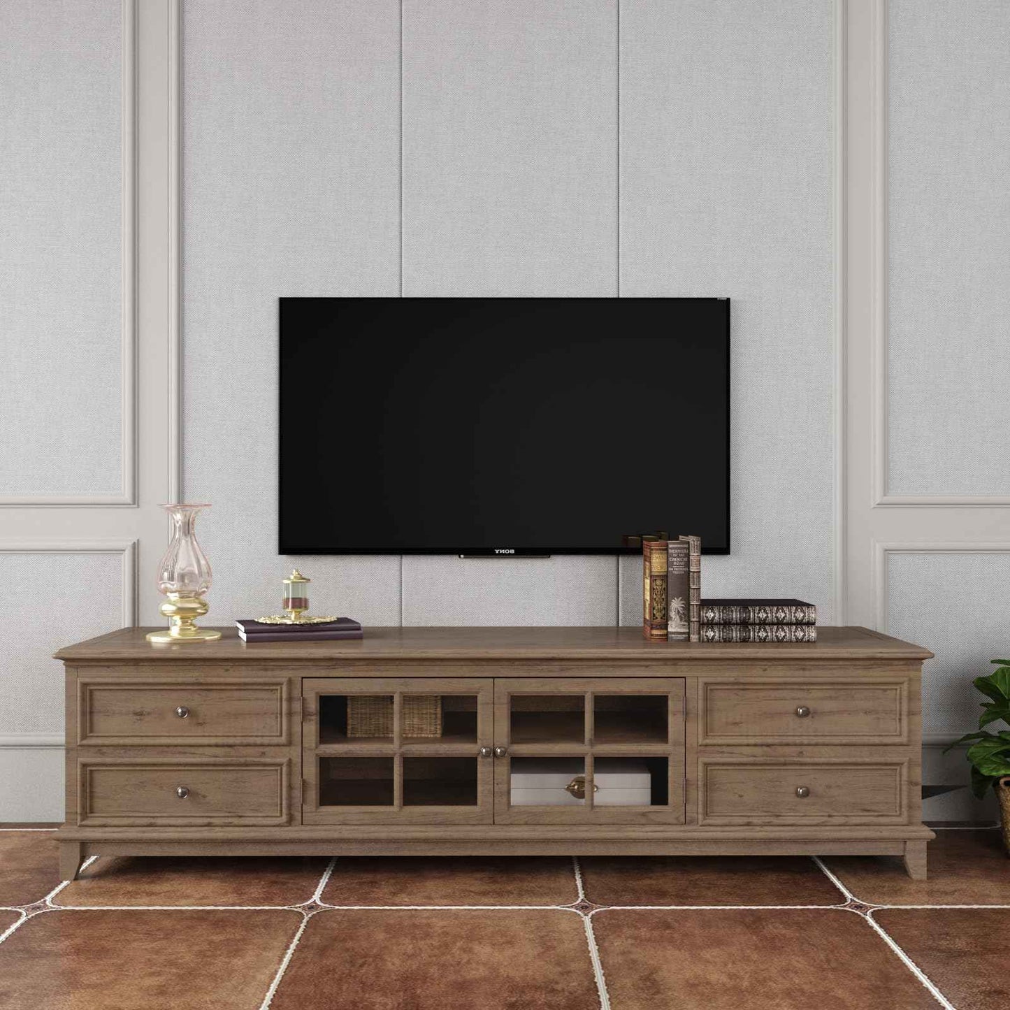 Aikesili 48''x197'' Large Wood Wallpaper Brown Wood Contact Paper Self Adhesive Wood Grain Contact Paper for Furniture Countertops Bubble Free Design Thick Removable Waterproof Top Vinyl Wrap