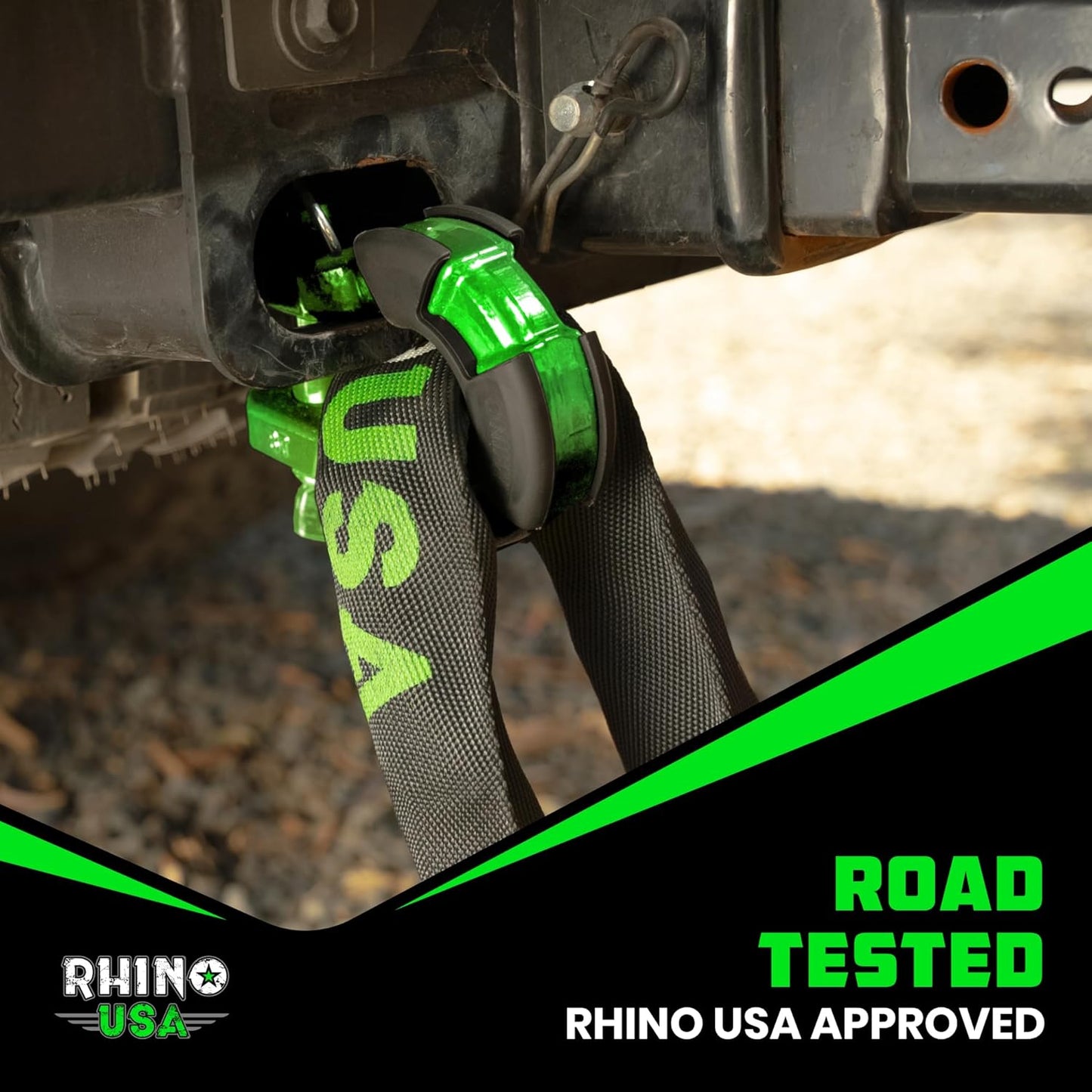 Heavy-Duty Rhino USA Super D Ring Shackles 2-Pack - 70,548lb Break Strength for Towing & Off-Road Recovery (Red)