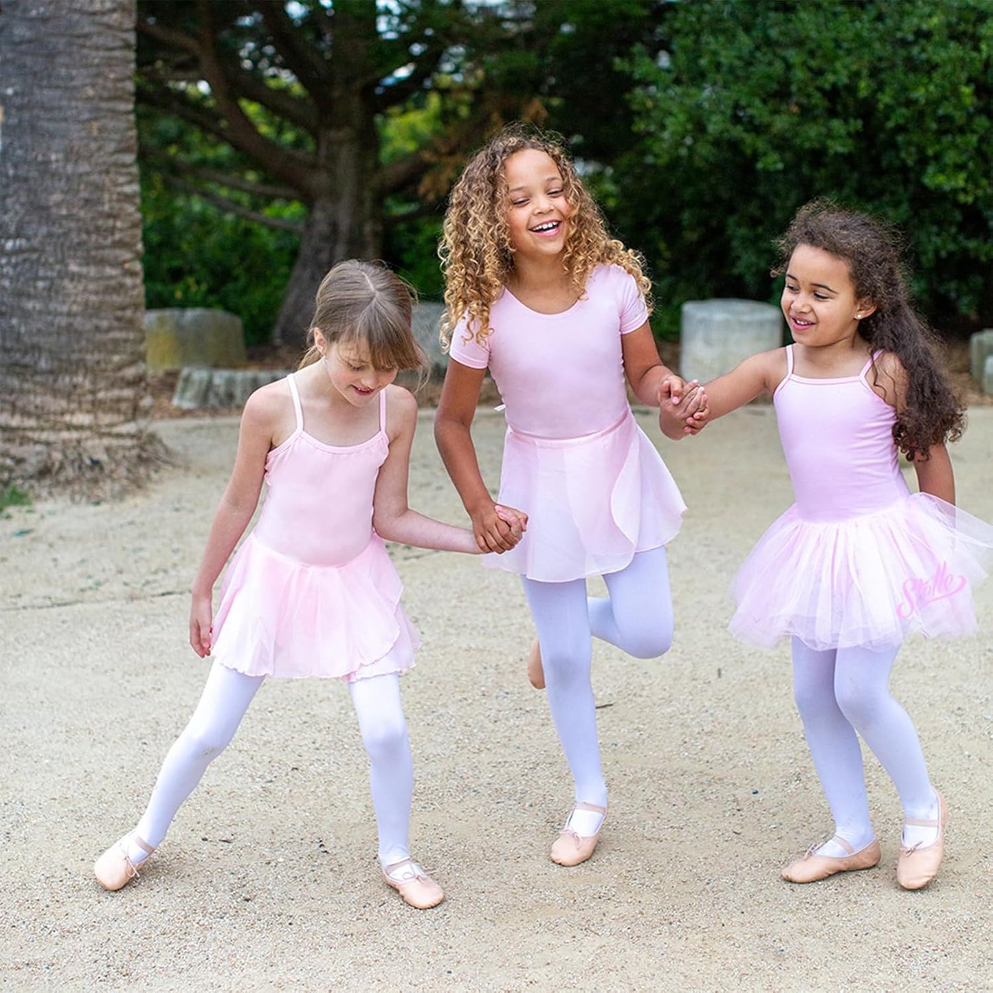 Stelle Girls Ballet Leotards - Stylish Dance Outfit Combo with Skirt & Tights | Toddler to Big Kid Sizes